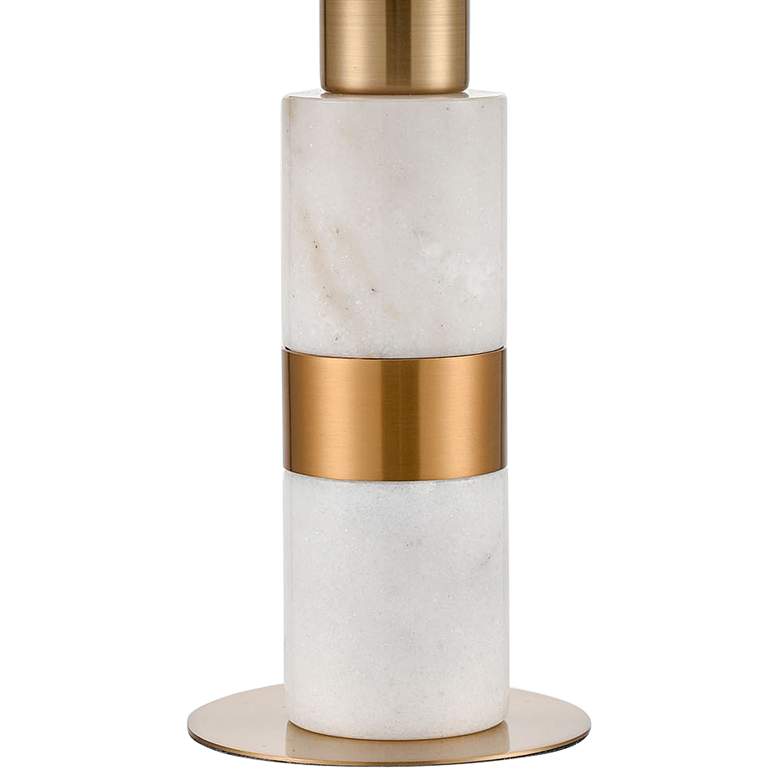 Image 4 Dimond Sureshot 15" High White Aged Brass Accent Table Lamp more views
