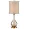 Dimond Swoon Amber Luster Mouth-Blown Art Glass Table Lamp