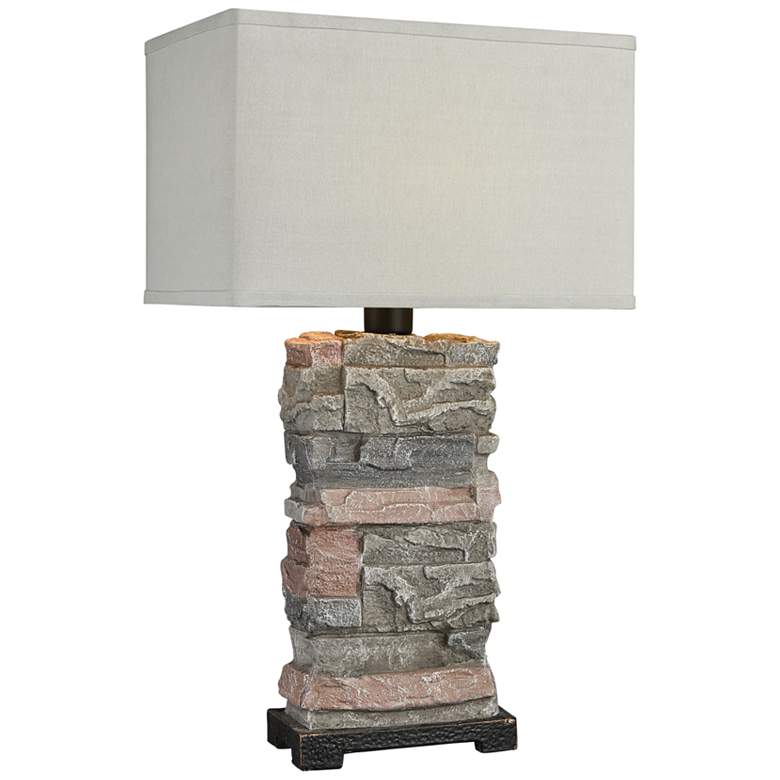 Image 2 Dimond Terra Firma Gray Stone Table Lamp