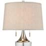 Dimond Tribeca Clear Water Glass Polished Nickel 2-Light Table Lamp