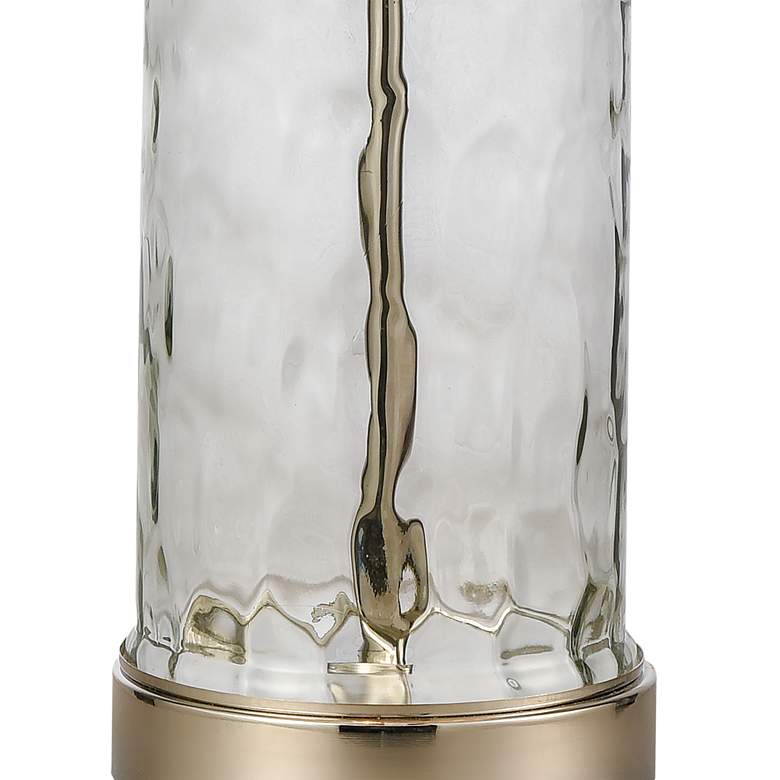 Image 4 Dimond Tribeca Clear Water Glass Polished Nickel 2-Light Table Lamp more views