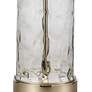 Dimond Tribeca Clear Water Glass Polished Nickel 2-Light Table Lamp