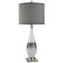 Dimond Vapor Gray and White Glass Vase Table Lamp