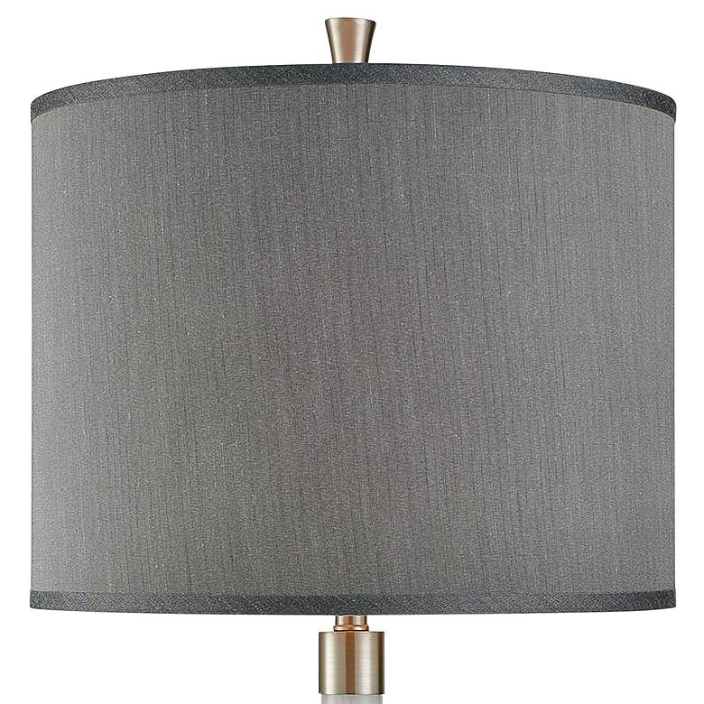 Image 3 Dimond Vapor Gray and White Glass Vase Table Lamp more views