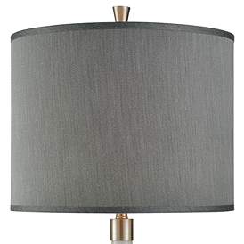 Image2 of Dimond Vapor Gray and White Glass Vase Table Lamp more views