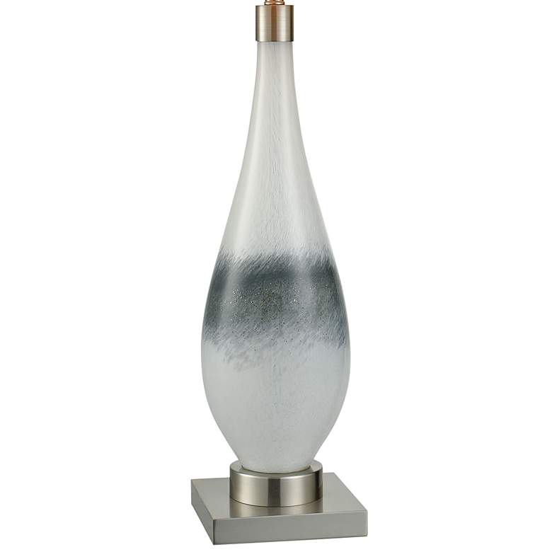 Image 4 Dimond Vapor Gray and White Glass Vase Table Lamp more views