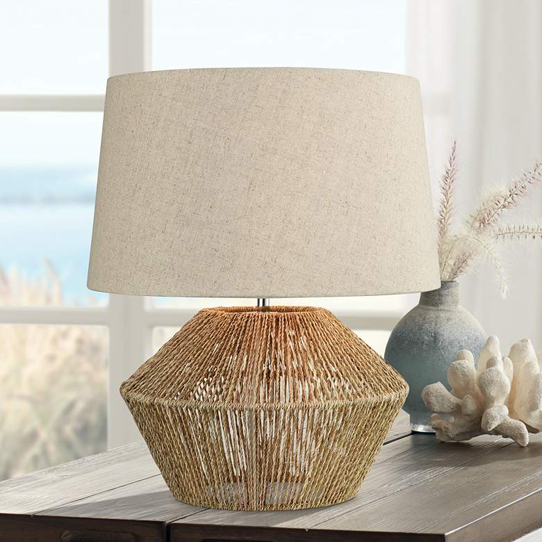 Image 1 Dimond Vavda 19 1/2" High Natural Rope Accent Table Lamp