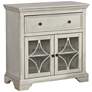 Dimonne 32" Wide Antique White Wood 1-Drawer Accent Cabinet 