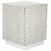 Dimple 24" High x 18" Square Accent Table - Whitewash
