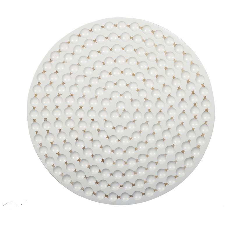 Image 4 Dimple Round Accent Table - Whitewash more views