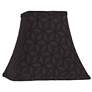 Dinant Black Square Bell Lamp Shade 5.25x10x9.5 (Spider)