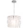 Dinari Zig Zag 11 3/4" Wide Acrylic and Chrome Pendant Light