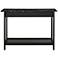Dingo 41 3/4" Wide Black 1-Drawer Console Table with Shelf