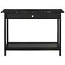 Dingo Black 4-Piece Coffee Table Set w/ Drawers and Shelves