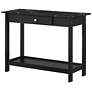 Dingo Black 4-Piece Coffee Table Set w/ Drawers and Shelves
