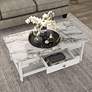 Dingo White 3-Piece Coffee and End Table Set with Drawers
