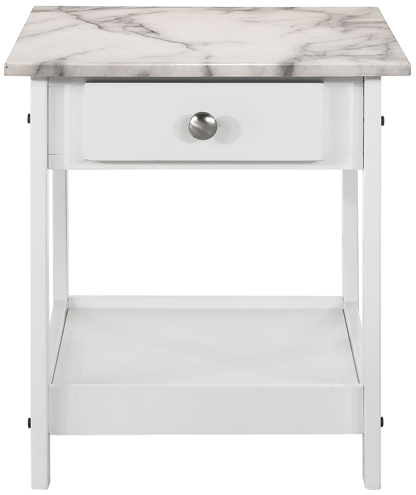 Dingo White 3-Piece Coffee and End Table Set with Drawers