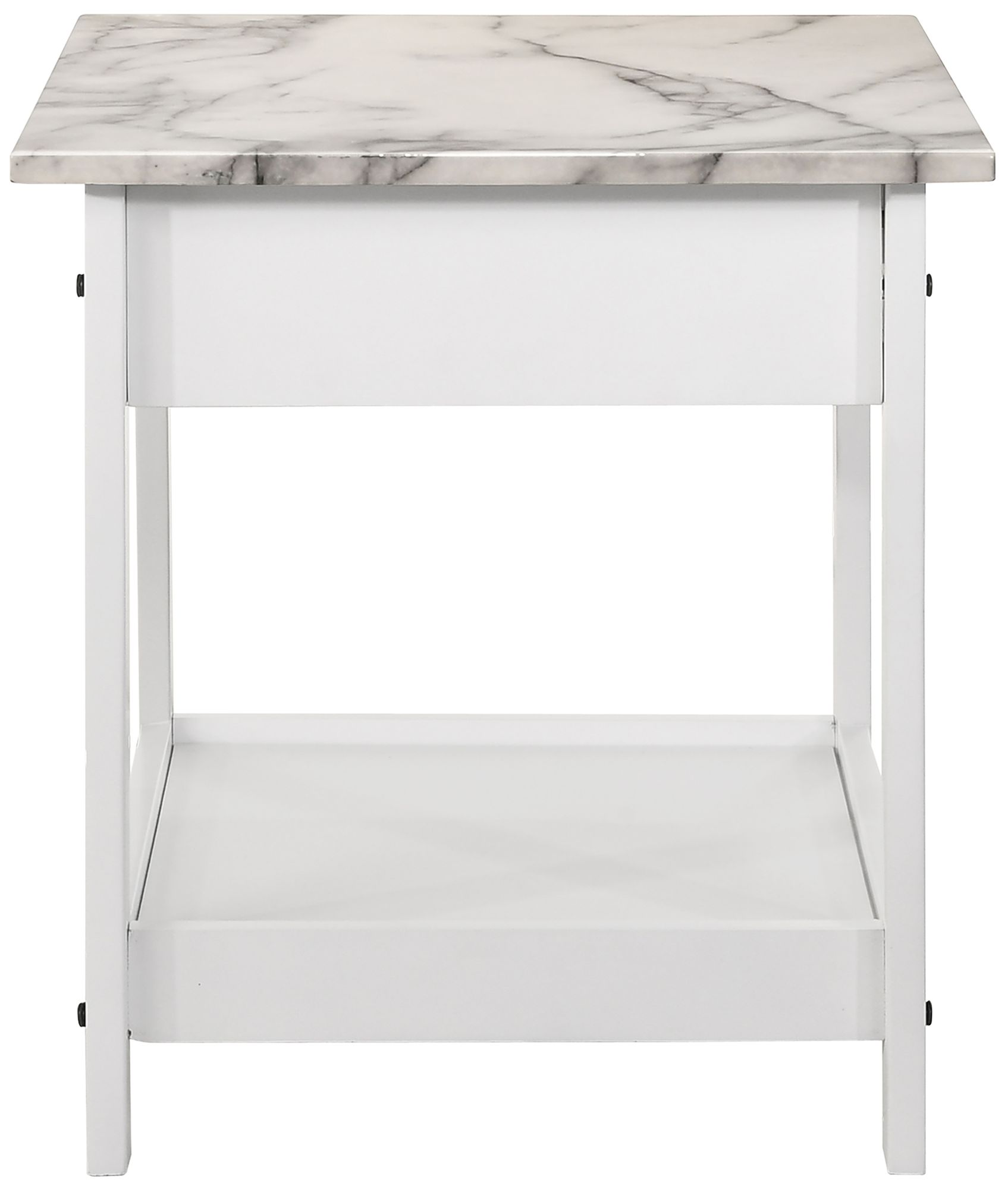 Dingo White 3-Piece Coffee and End Table Set with Drawers