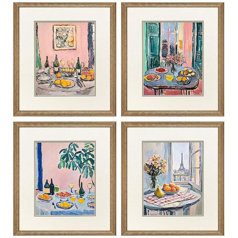 Image 2 Dinner's Ready 18"W x 21"H Framed Art - Set of 4