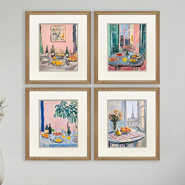 Image 1 Dinner's Ready 18"W x 21"H Framed Art - Set of 4