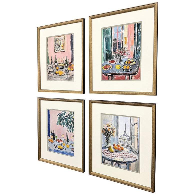 Image 3 Dinner's Ready 18"W x 21"H Framed Art - Set of 4 more views