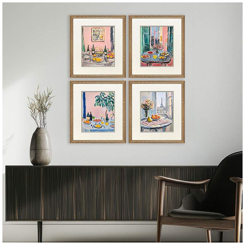 Image 5 Dinner's Ready 18"W x 21"H Framed Art - Set of 4 more views