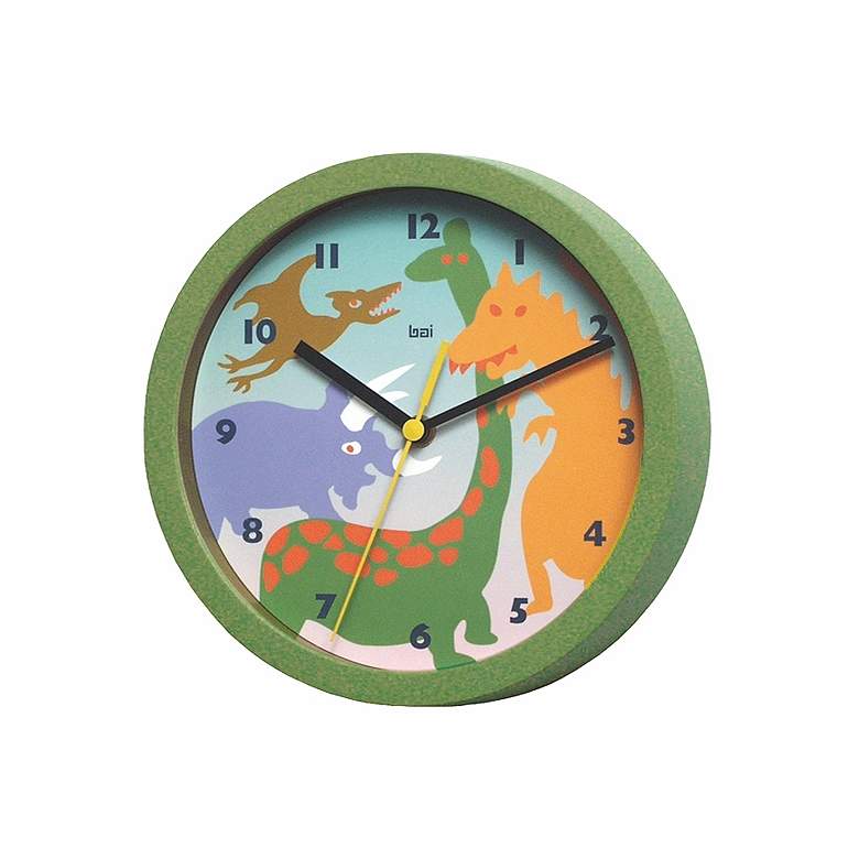 Image 1 Dinosaurs 8 inch Wide Childrens Wall Clock