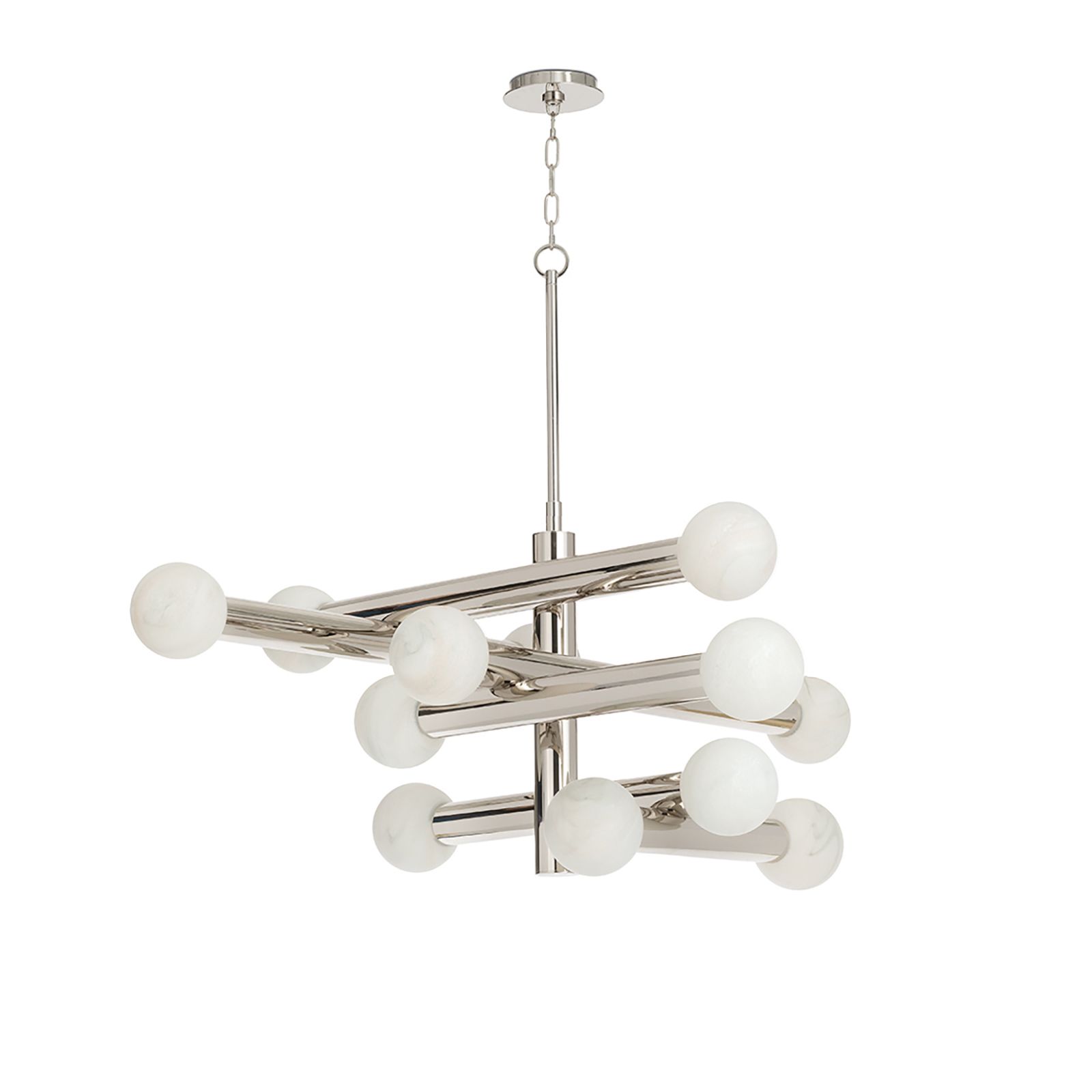 Image 2 Dion Chandelier (Polished Nickel) more views
