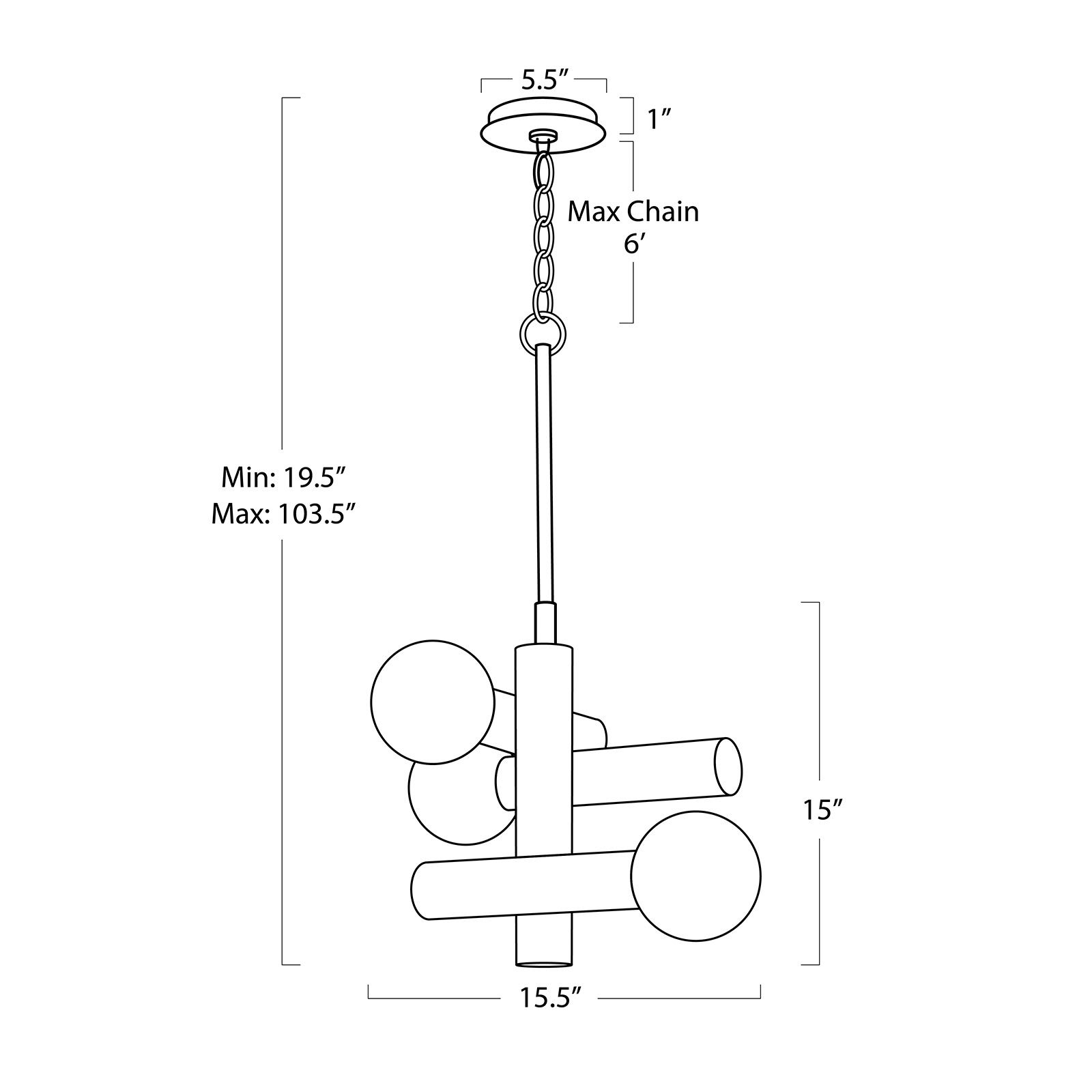 Image 5 Dion Pendant (Natural Brass) more views