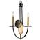 Dione 23" High Bronze and Antique Brass 2-Light Wall Sconce