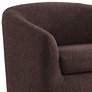 2_Dior Feather Chocolate Boucle Barrel Swivel Chair more views