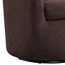3_Dior Feather Chocolate Boucle Barrel Swivel Chair more views