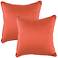 Directions Orange-Light Orange Set of 2 Outdoor Pillows