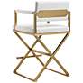 Director 26" White Vegan Leather Counter Stool