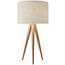 Director Natural Wood 26 1/4" Scandinavian Modern Tripod Table Lamp