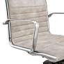 Dirk Beige Velvet Fabric Adjustable Swivel Office Chair
