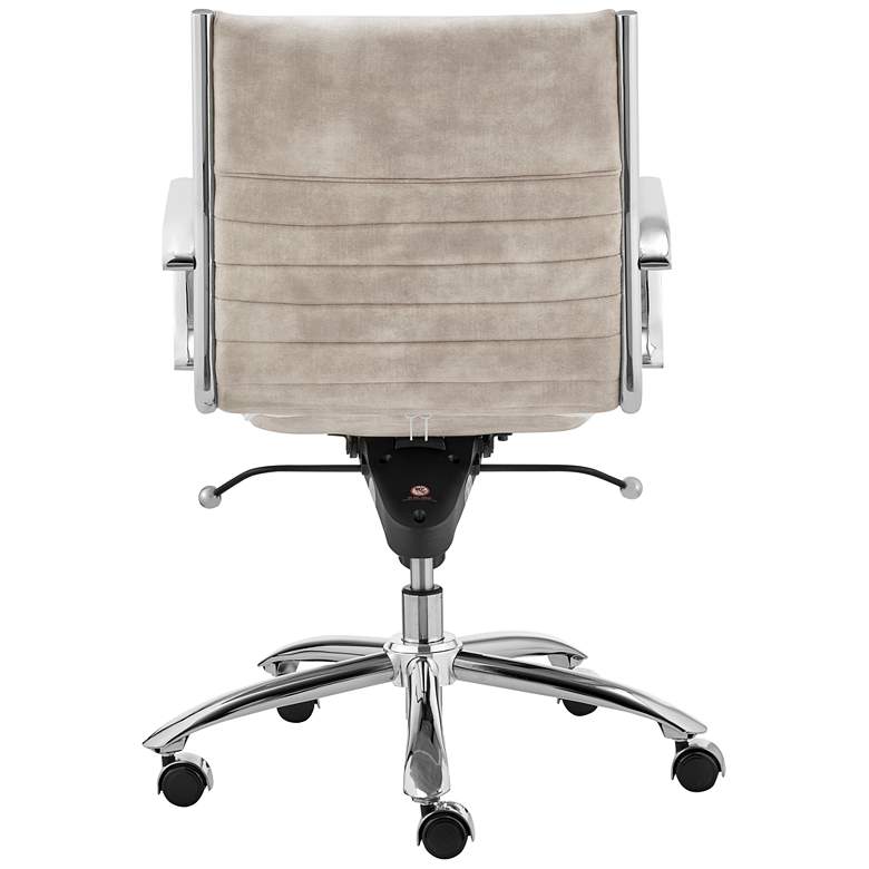 Image 7 Dirk Beige Velvet Fabric Adjustable Swivel Office Chair more views
