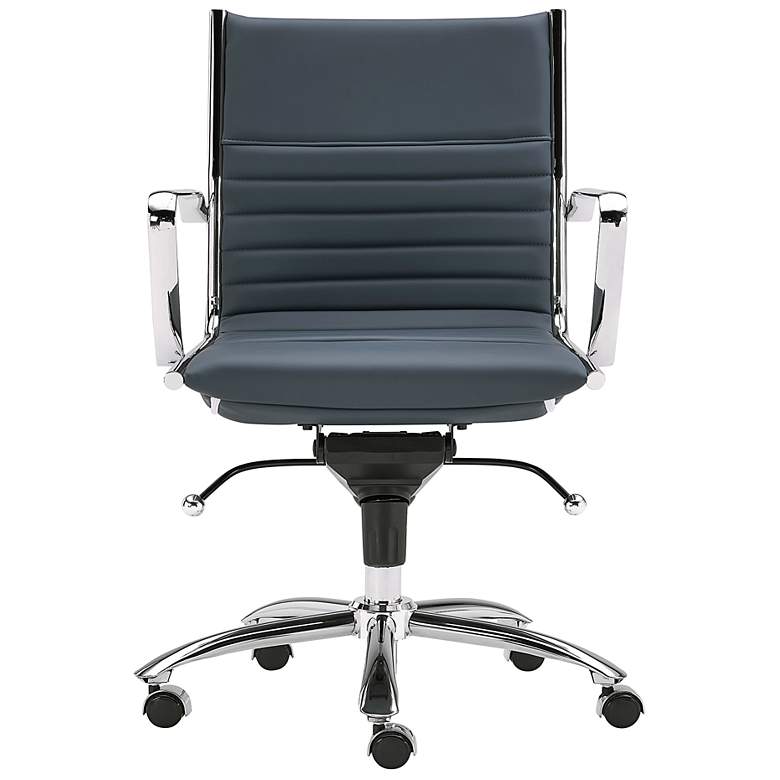 Image 3 Dirk Blue Low Back Adjustable Swivel Office Chair more views
