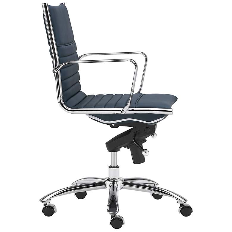 Image 4 Dirk Blue Low Back Adjustable Swivel Office Chair more views