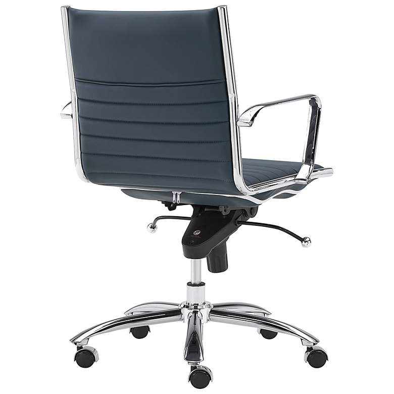 Image 5 Dirk Blue Low Back Adjustable Swivel Office Chair more views