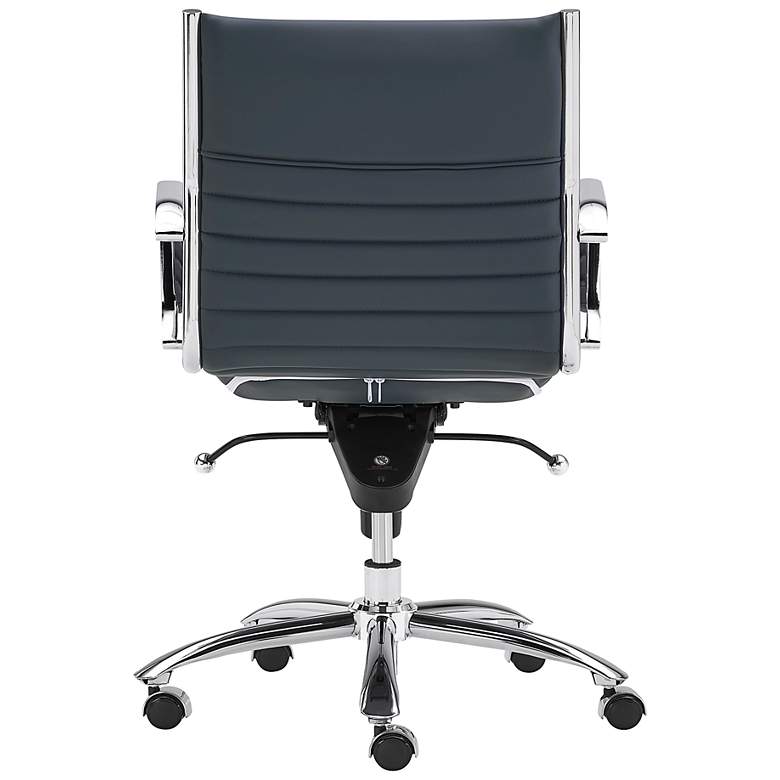 Image 6 Dirk Blue Low Back Adjustable Swivel Office Chair more views