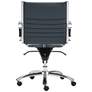 Dirk Blue Low Back Adjustable Swivel Office Chair