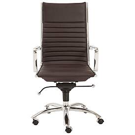 Image1 of Dirk Brown Leatherette High Back Adjustable Office Chair