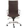 1_Dirk Brown Leatherette High Back Adjustable Office Chair