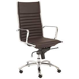 Image2 of Dirk Brown Leatherette High Back Adjustable Office Chair more views
