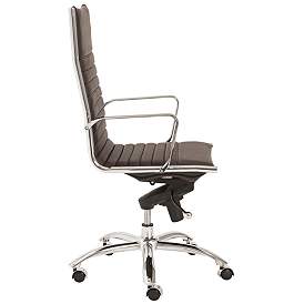 Image3 of Dirk Brown Leatherette High Back Adjustable Office Chair more views