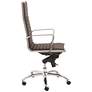 3_Dirk Brown Leatherette High Back Adjustable Office Chair more views