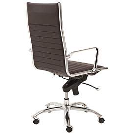 Image4 of Dirk Brown Leatherette High Back Adjustable Office Chair more views