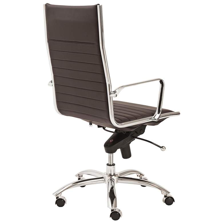 Dirk Brown Leatherette High Back Adjustable Office Chair more views