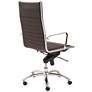 4_Dirk Brown Leatherette High Back Adjustable Office Chair more views